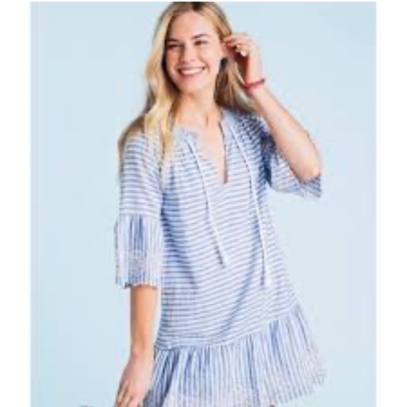 Vineyard Vines Stripe Eyelet Dress - Picture 3 of 16